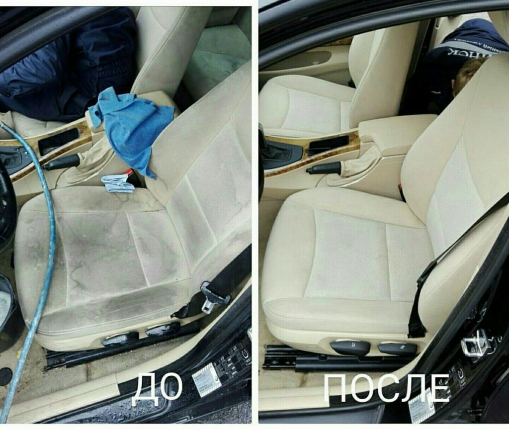 Результат глубокой детейлинг-химчистки салона авто в Минске — фото до и после